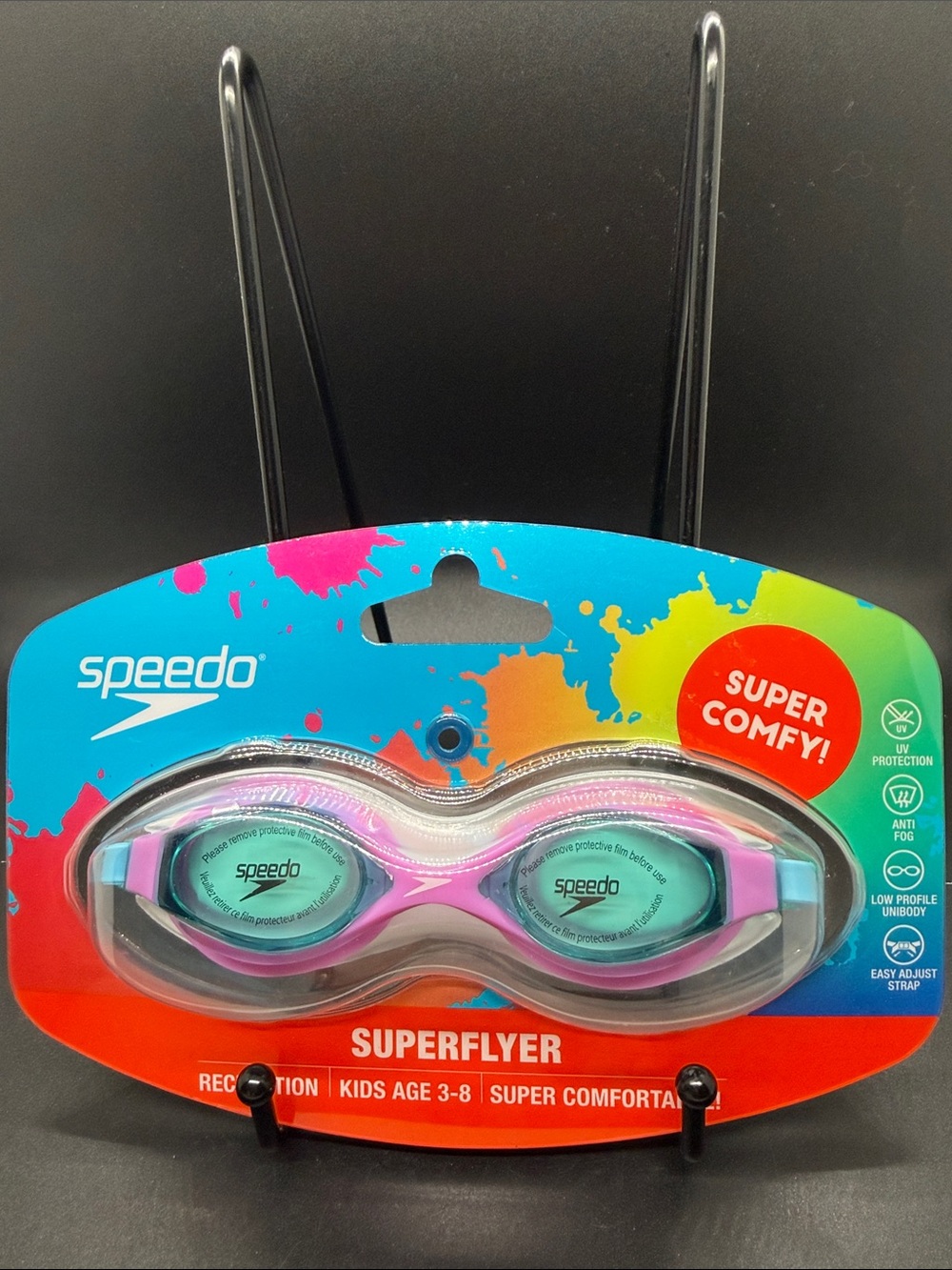 Kids' Unisex Speedo Superflyer Swim Goggles Ages 3-8 New in Package